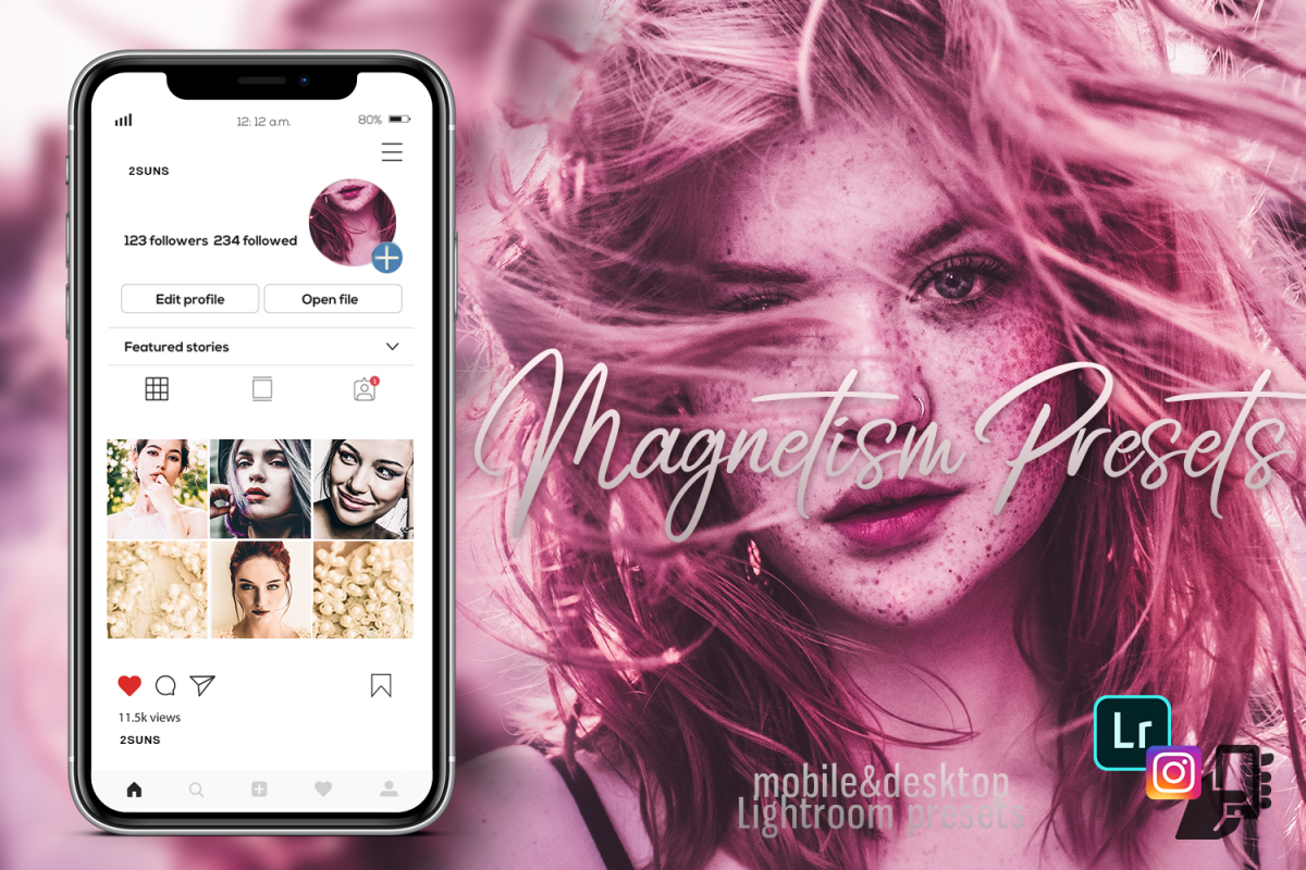 5 Magnetism presets, instagram presets, travel presets example image 1