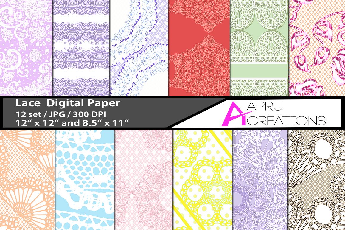 Lace papers and patterns example image 1