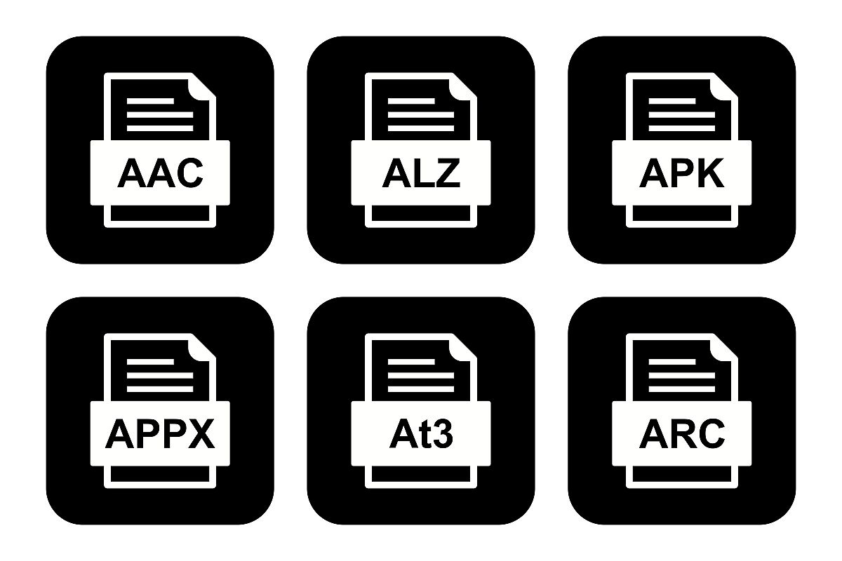 Set Of File Formats Icons example image 1