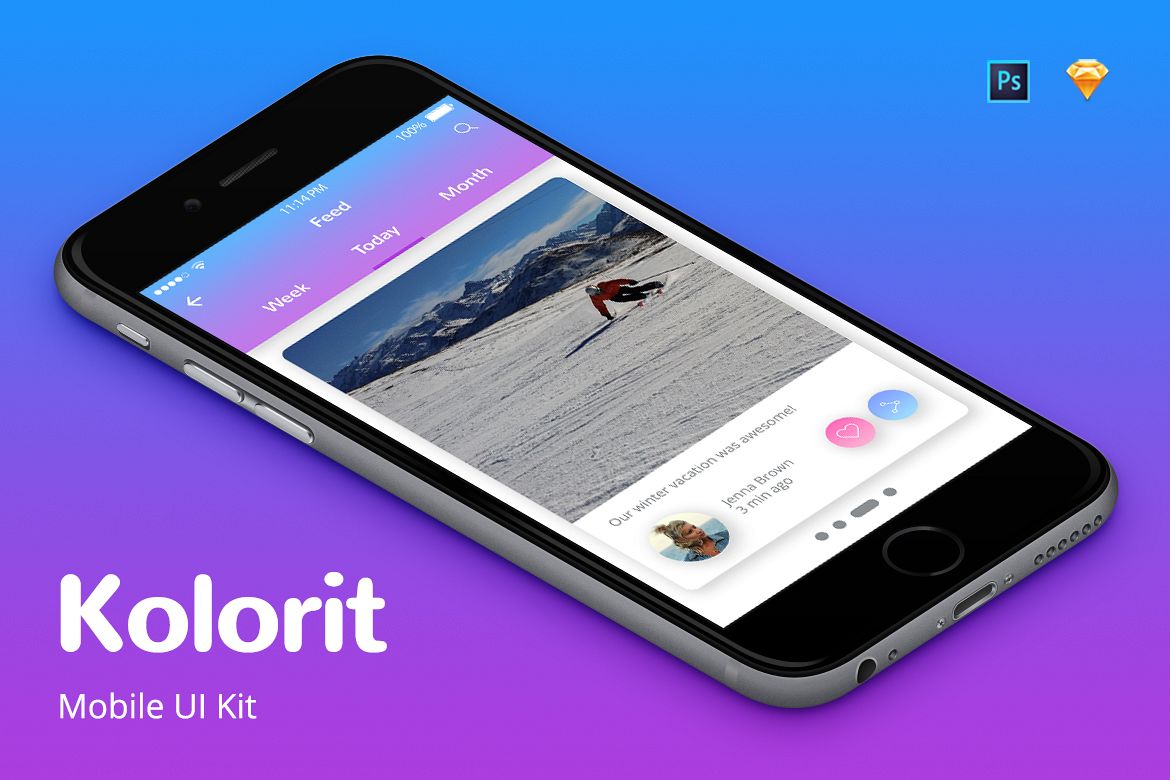 Kolorit Mobile UI Kit example image 1