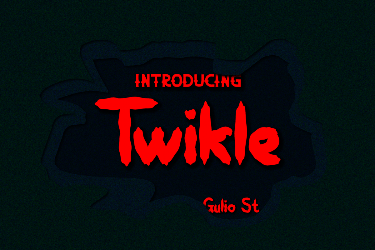 Twikle Awesome Textured Font example image 1