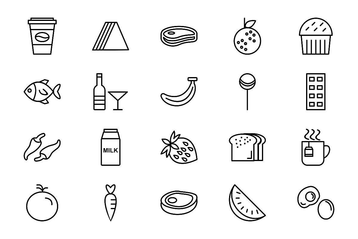 Set Of Food Icons example image 1
