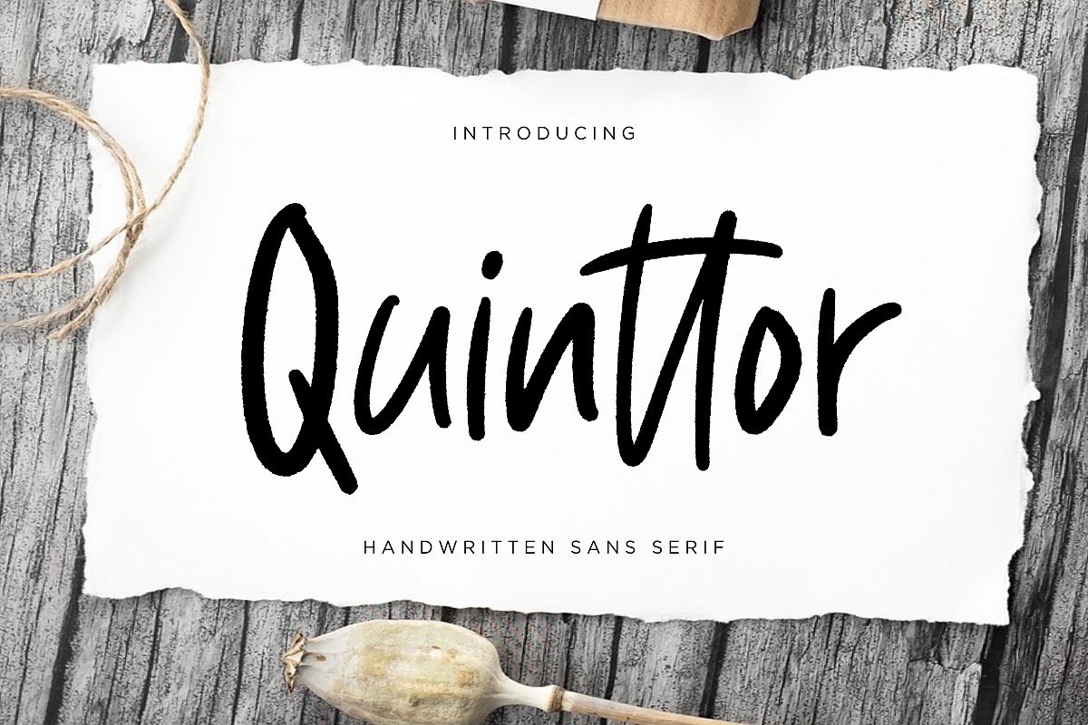 Quinttor Sans Serif example image 1