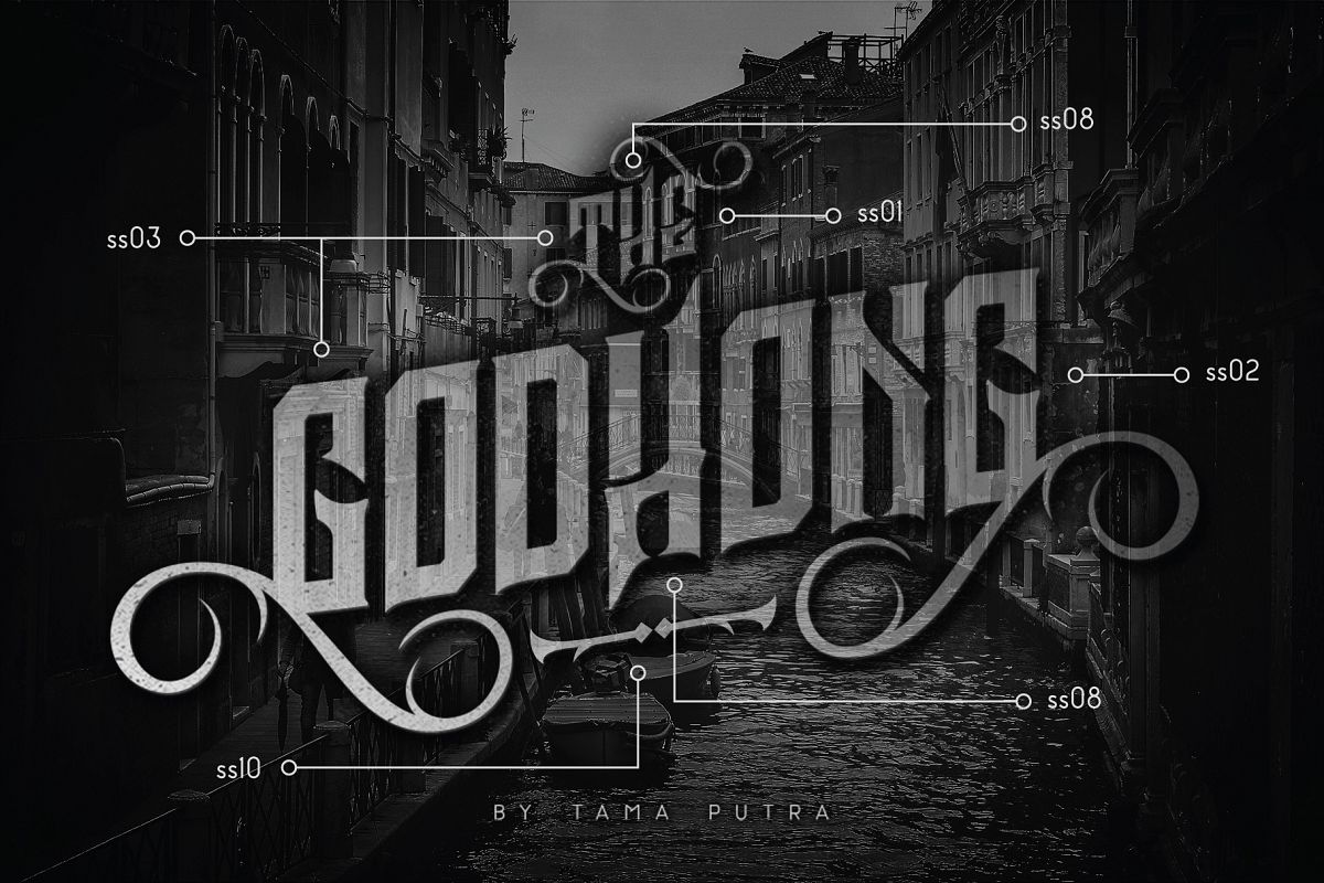 Godhong Decorative Serif Typeface example image 1