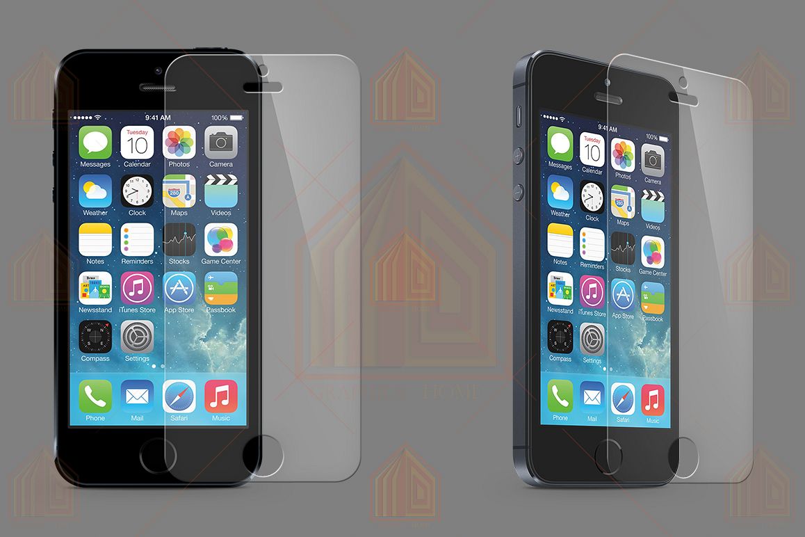 iPhone 5s Tempered Glass Template example image 1