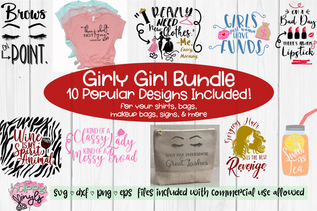 Girly Girl Bundle - Girl SVG Bundle