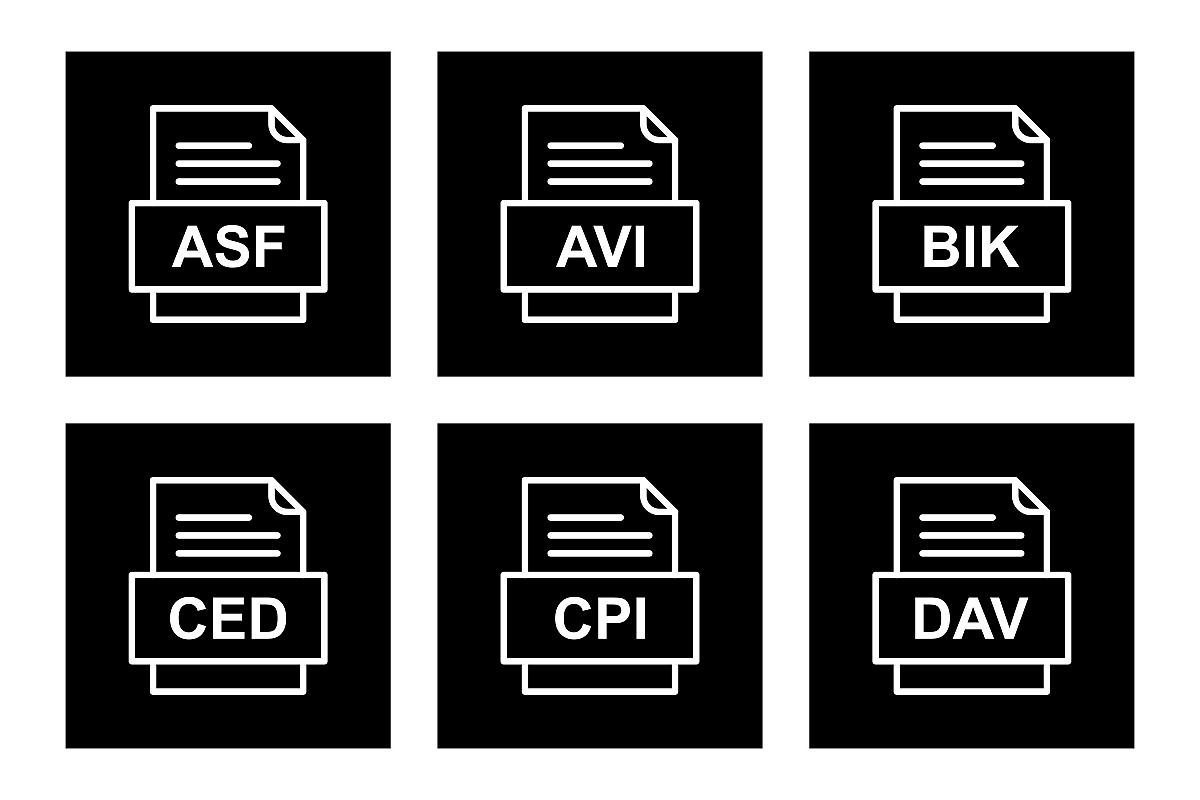 Set Of File Formats Icons example image 1