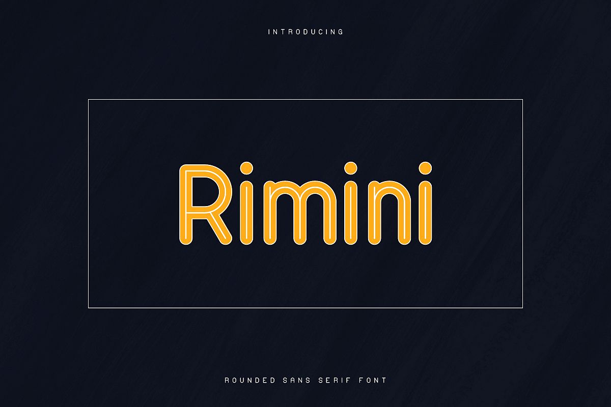 Rimini-Rounded Sans Serif font example image 1