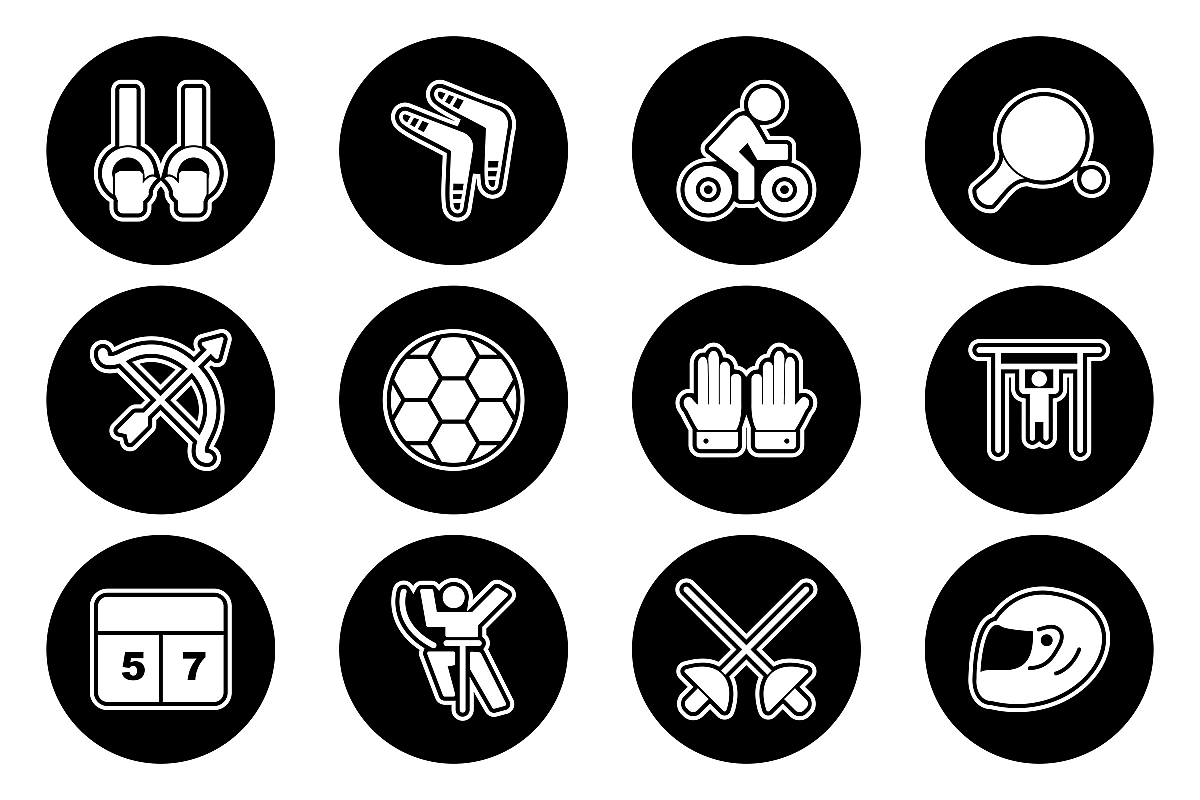 Set Of Sports And Game Icons example image 1
