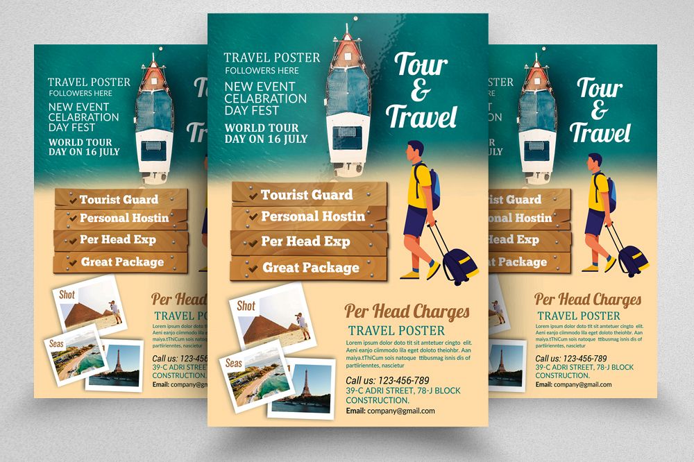 Tour & Travel Flyer Template example image 1