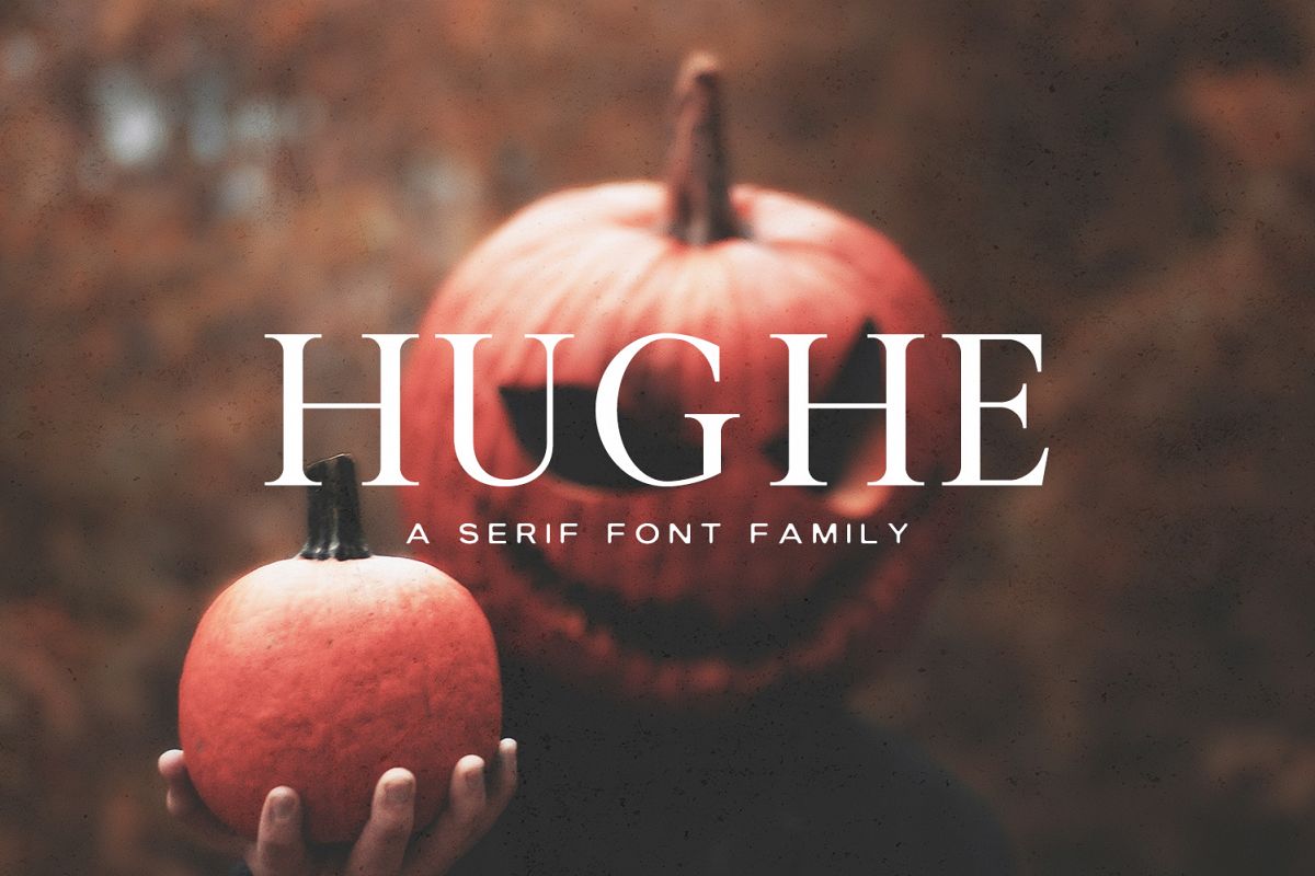 Hughe Serif Font Family example image 1