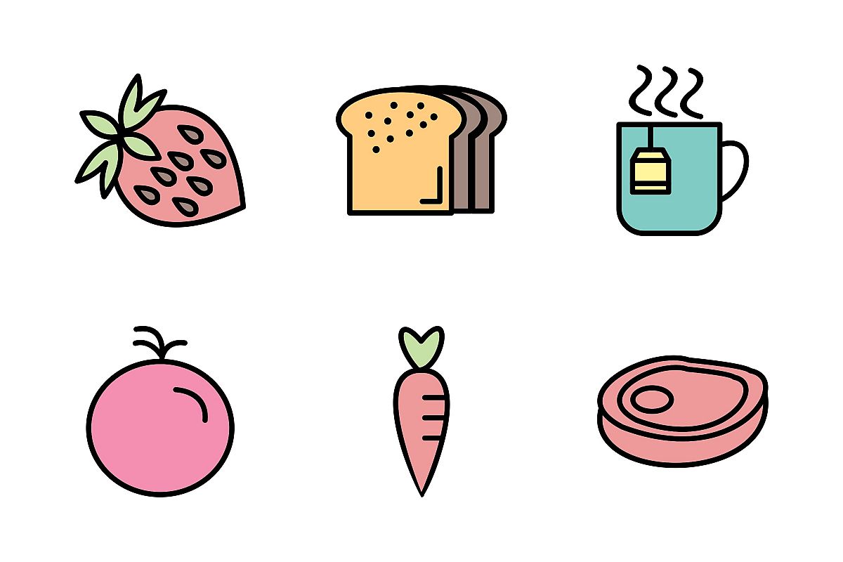 Set Of Food Icons example image 1