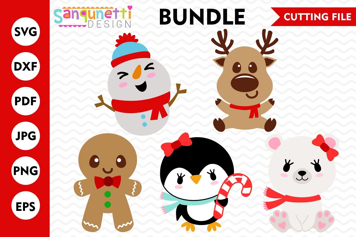 Download Christmas character Bundle SVG Bundle, Christmas, Winter