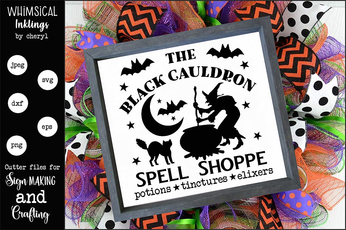 The Black Cauldron-Halloween SVG example image 1