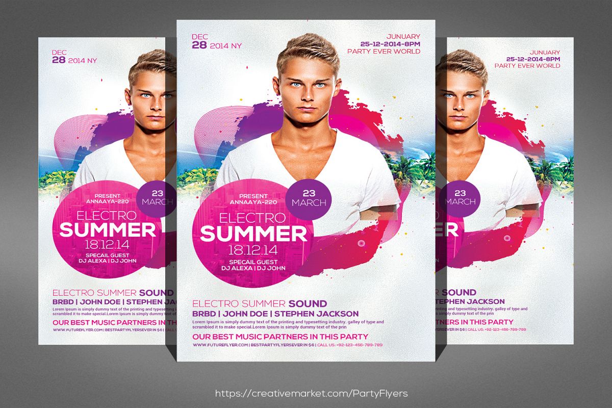 Summer Electro Flyer example image 1