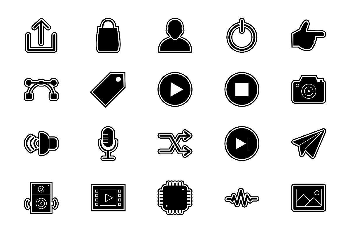 Set Of Multimedia Icons example image 1
