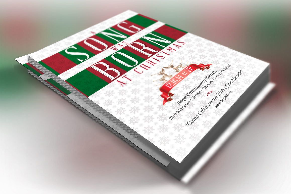 Christmas Musical Flyer Template example image 1