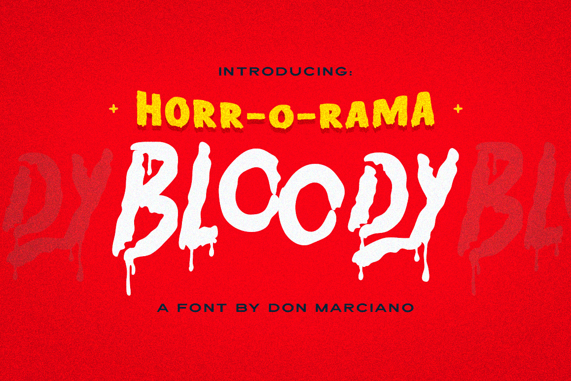 Bloody Scary Font example image 1