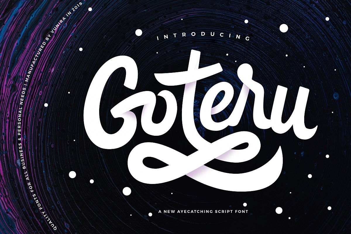 Goteru | Eyecatching Script Font example image 1