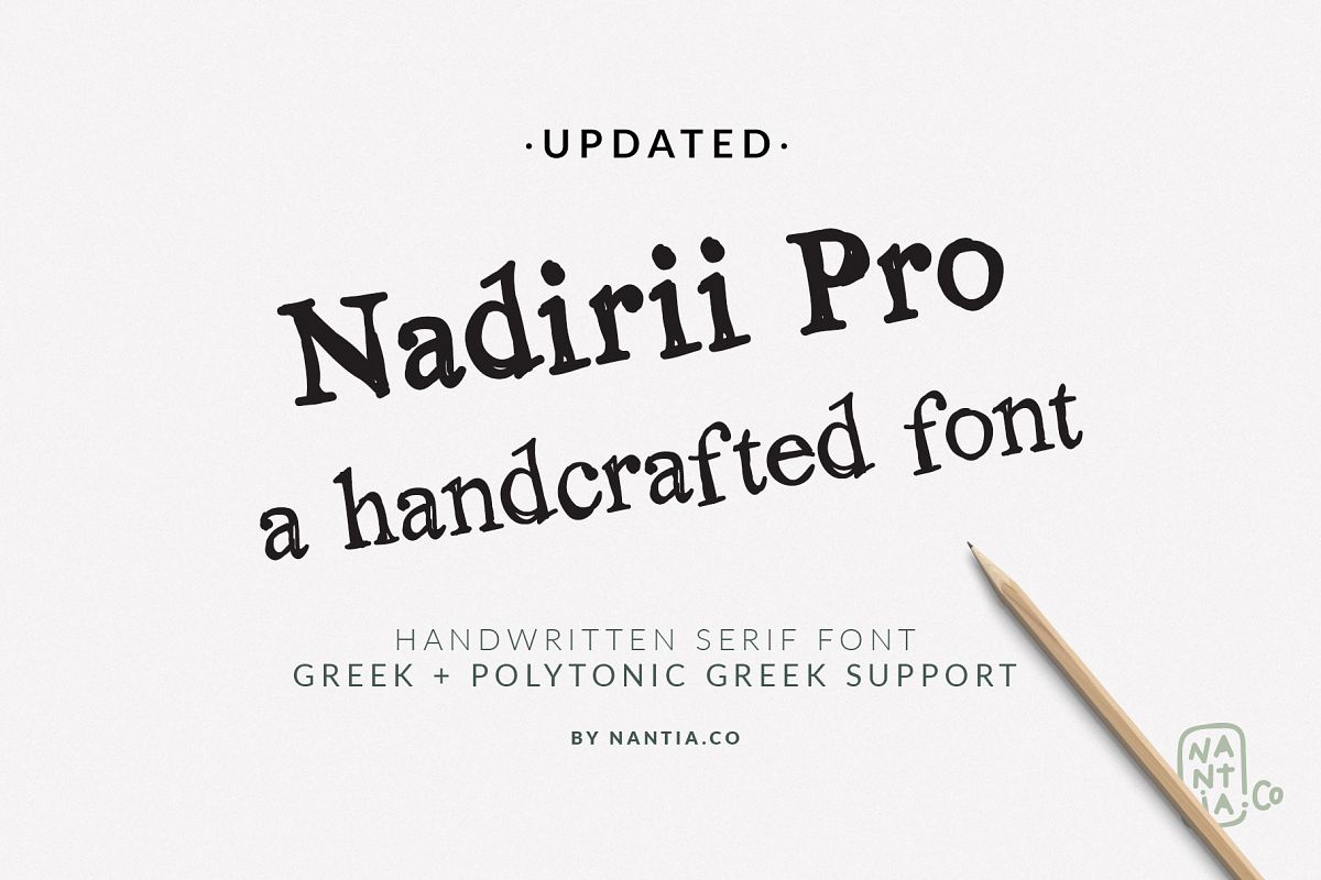 Nadirii Font | Handcrafted example image 1