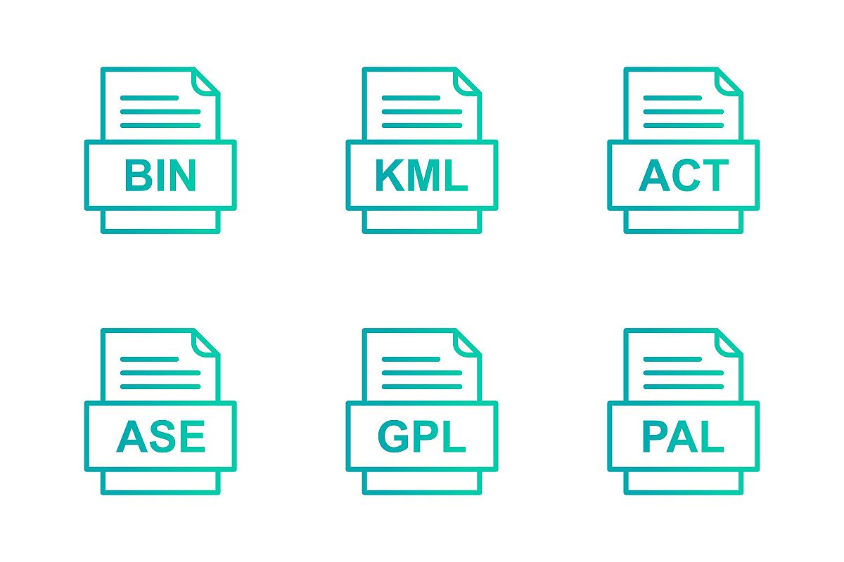 Set Of File Formats Icons example image 1