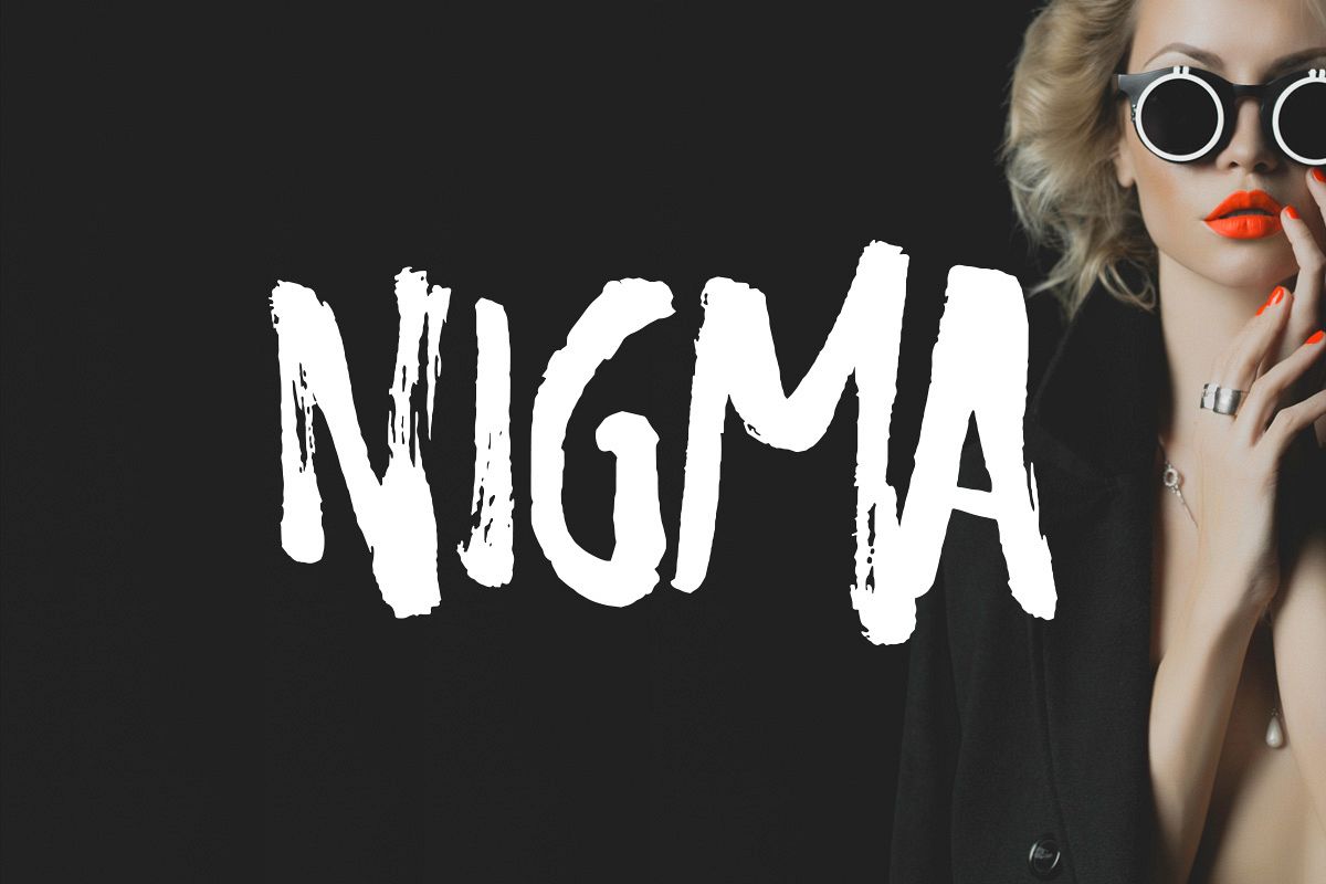 Nigma - Brush Font example image 1