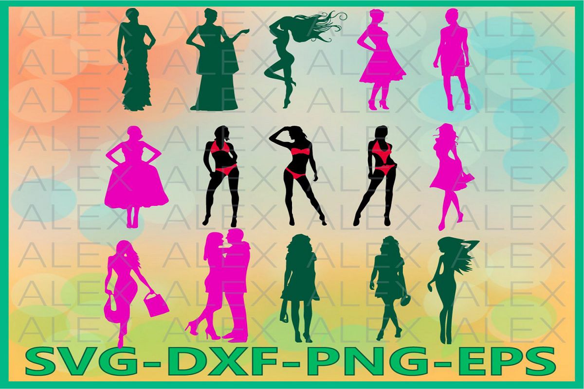 Woman svg, Woman Silhouette png, Woman SVG, Woman Vinyl example image 1