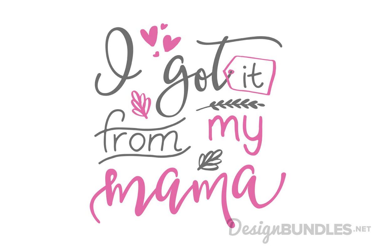 I got it from my mamma example image 1