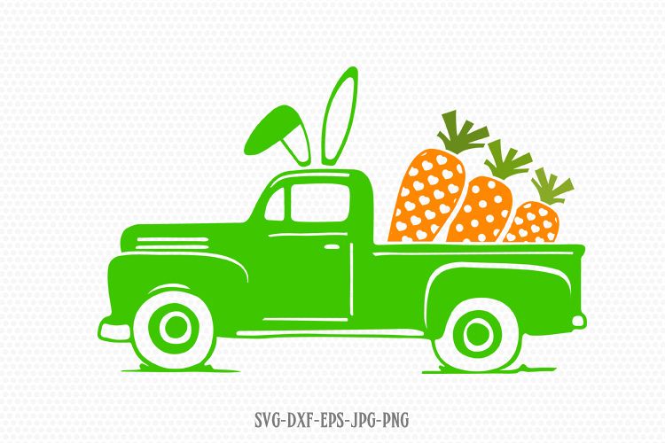 Easter vintage old truck Svg, Easter svg (218542) | SVGs | Design Bundles