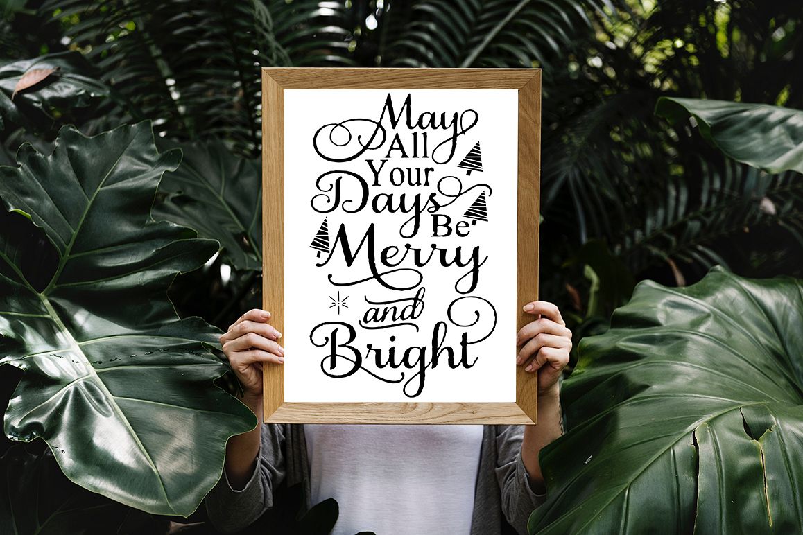 16 Christmas Quotes SVG Design Bundle example image 1