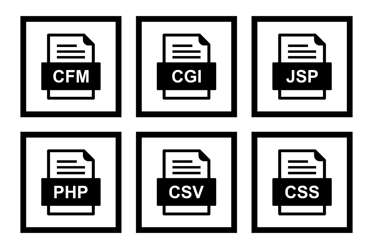 Set Of File Formats Icons example image 1