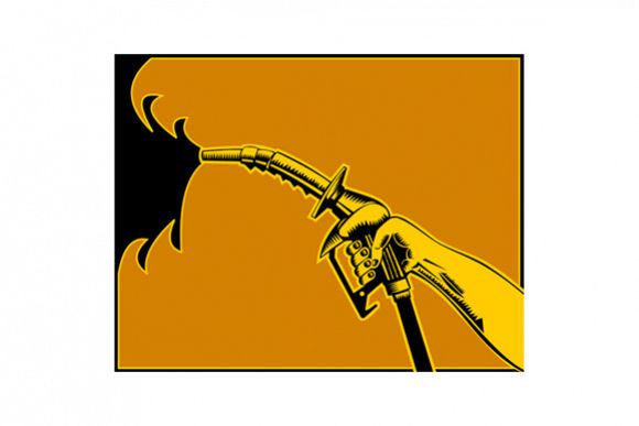 Hand Holding Gas Fuel Pump Nozzle example image 1
