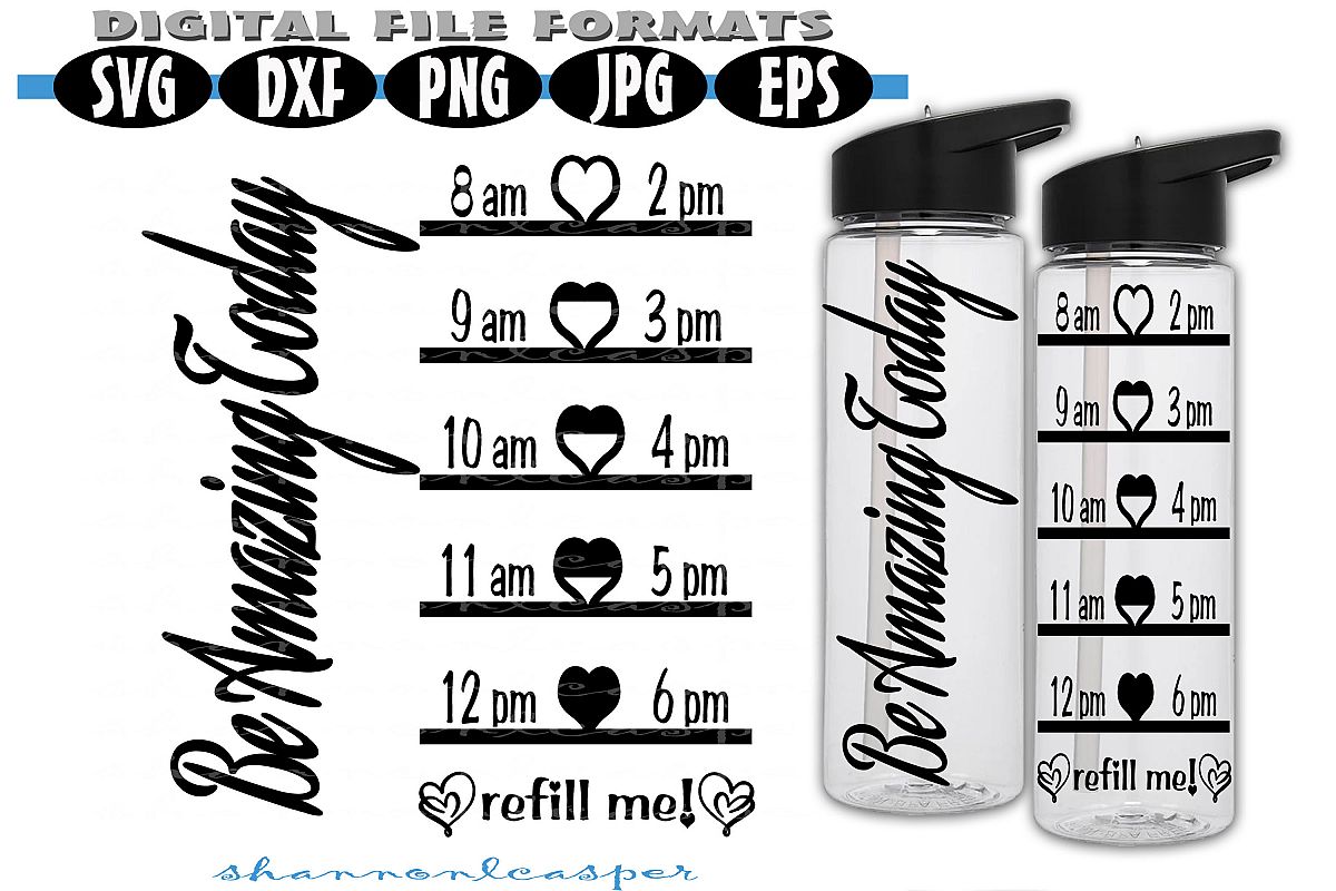 Sports Water Bottle SVG example image 1