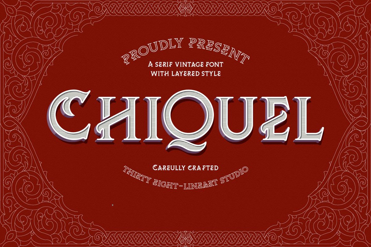 ChiQuel Serif Vintage example image 1