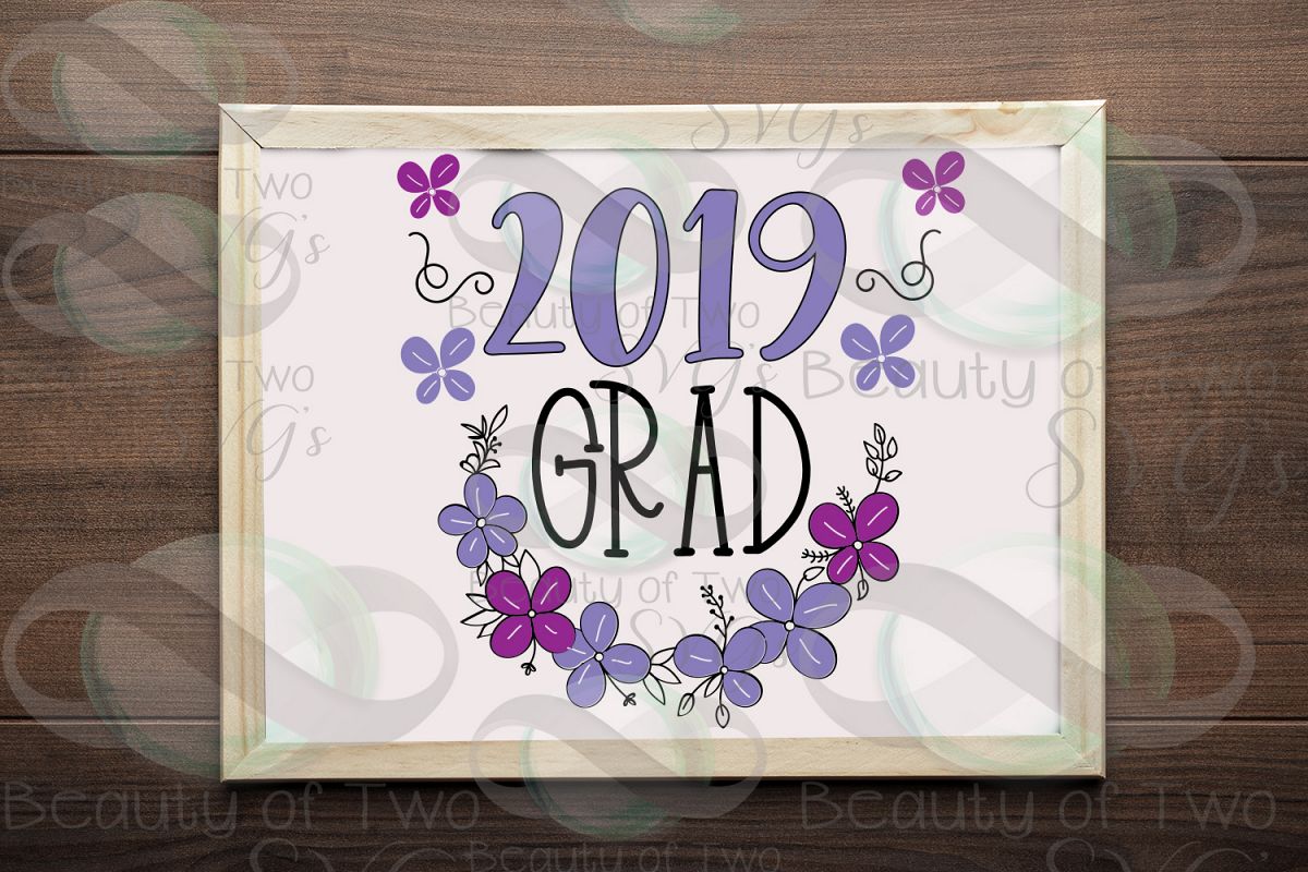 2019 Graduate svg and png, 2019 Grad svg, Graduate 2019 svg example image 1