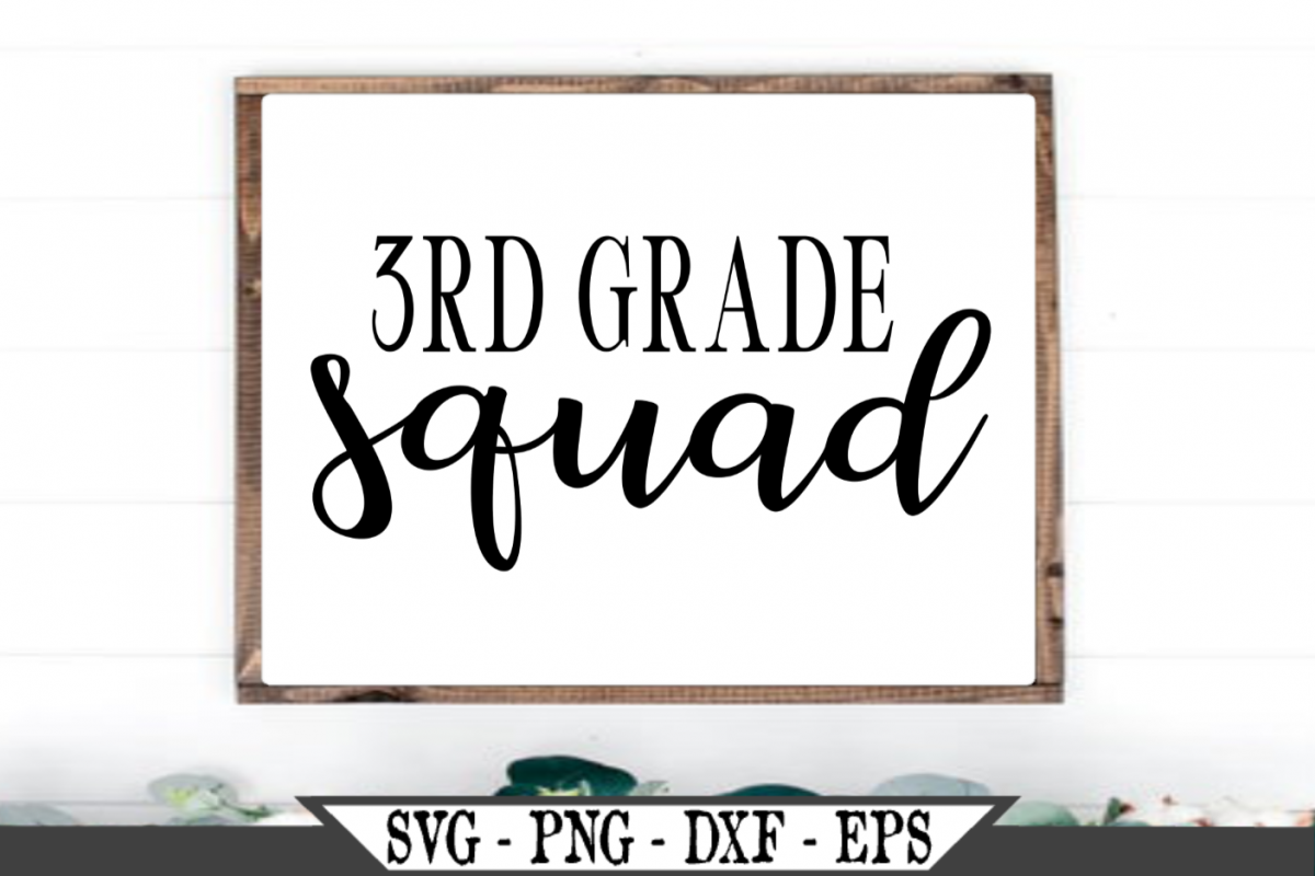 3rd Grade Squad for Third Grader SVG example image 1