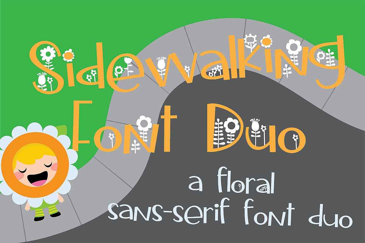 Sidewalking Font Duo example image 1