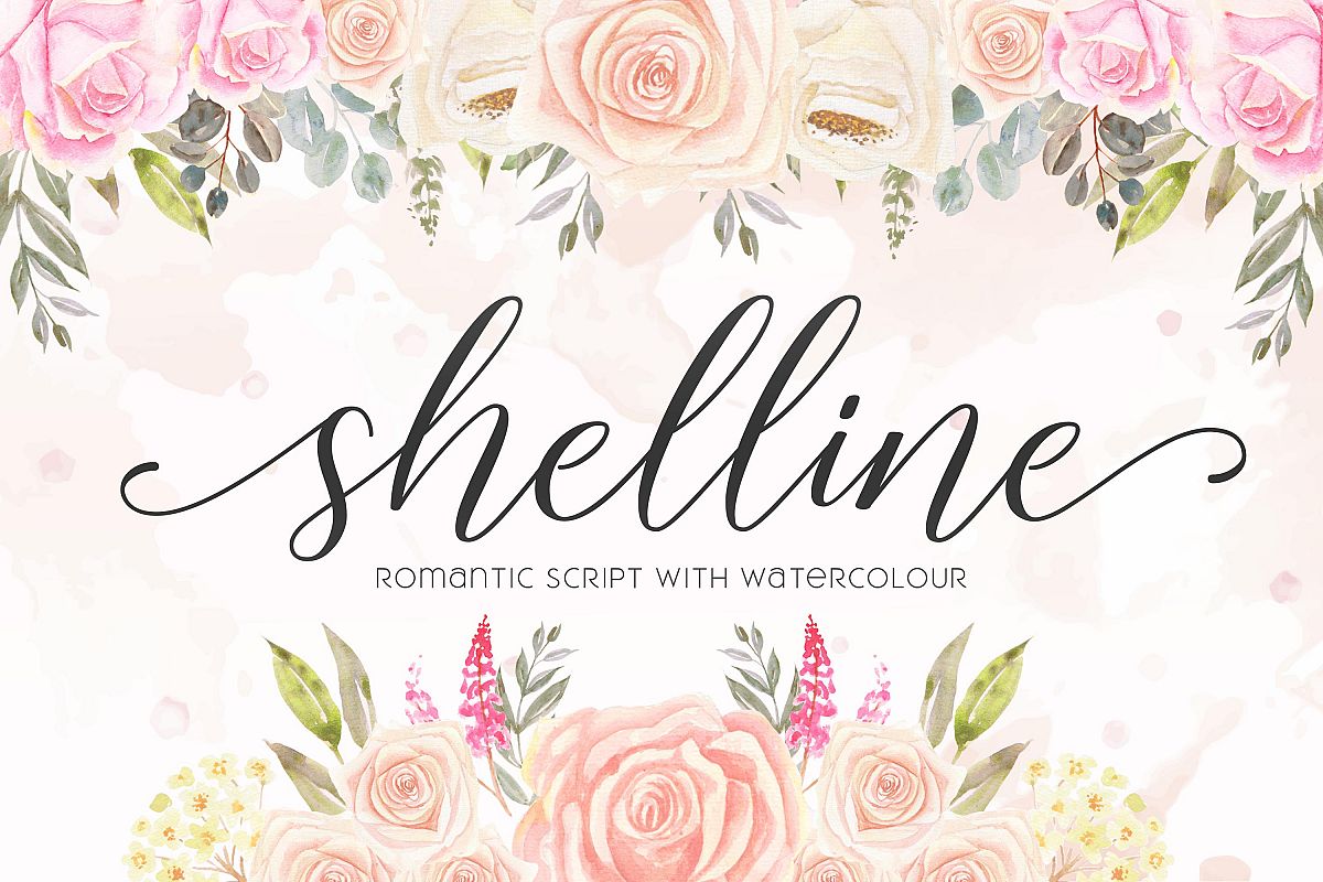 Shelline - Romantic Script example image 1