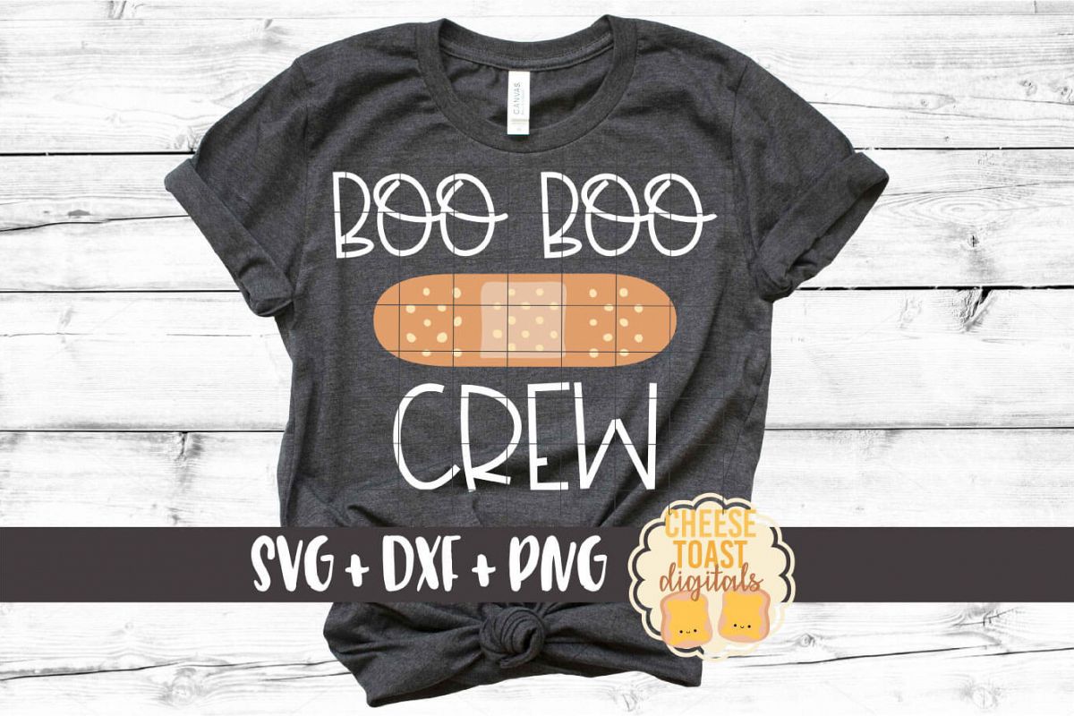 Boo Boo Crew - School Nurse SVG PNG DXF Cut Files example image 1