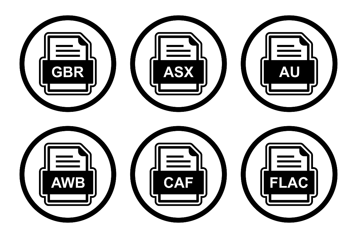 Set Of File Formats Icons example image 1