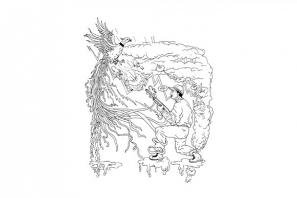 Hunter and Pheasant Ukiyo-e example image 1