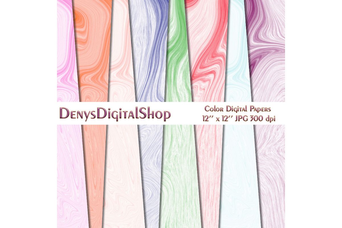 Color Digital Scrapbooking Papers,Colorful Background, off example image 1