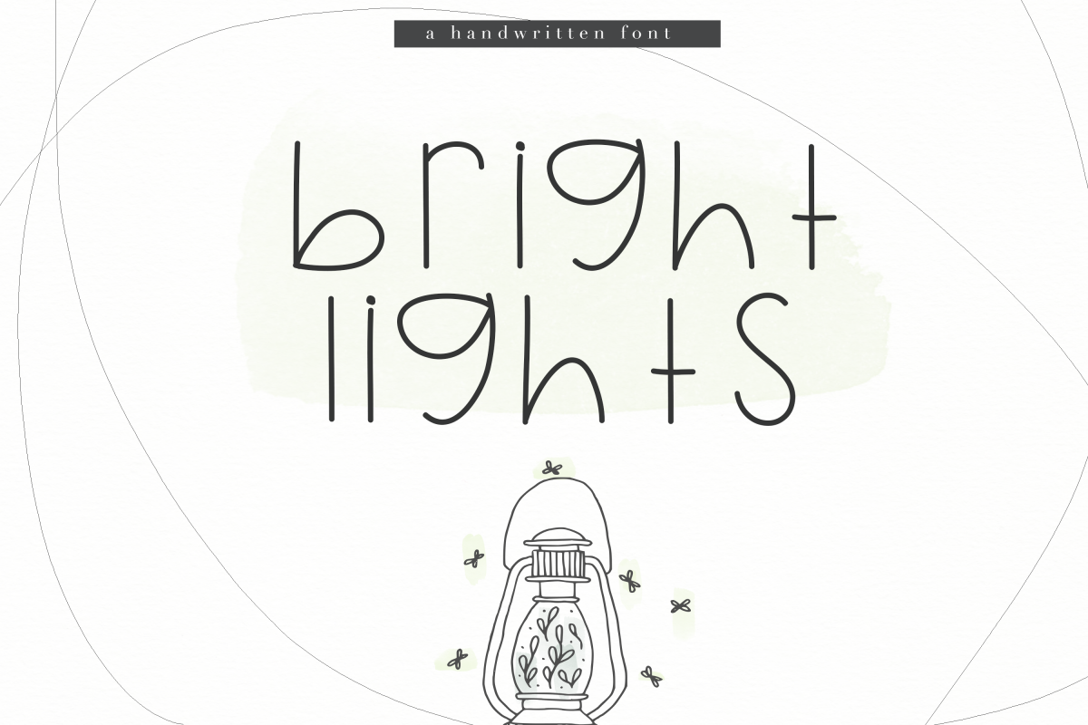 Bright Lights - A Cute Handwritten Font example image 1