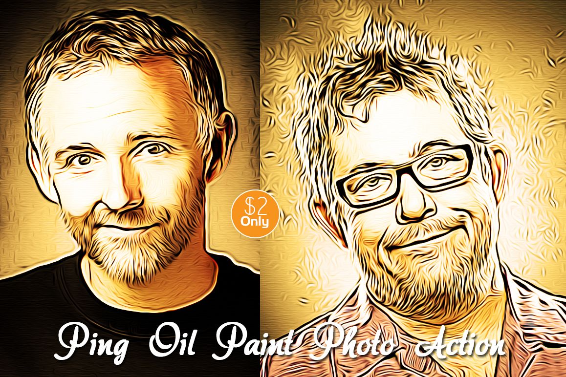 Ping Oil Paint Photo Action example image 1