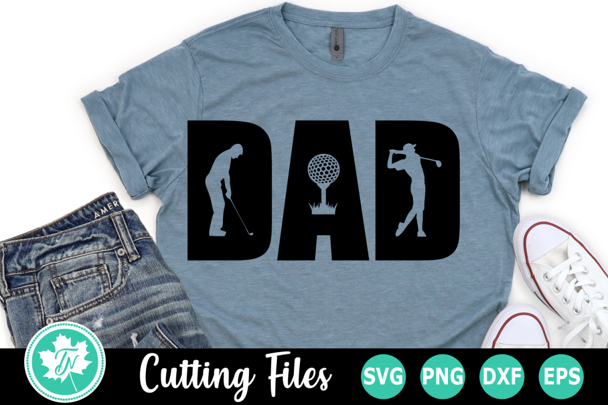 Download Dad Golf - A Father's Day SVG Cut File (261229) | Cut Files | Design Bundles