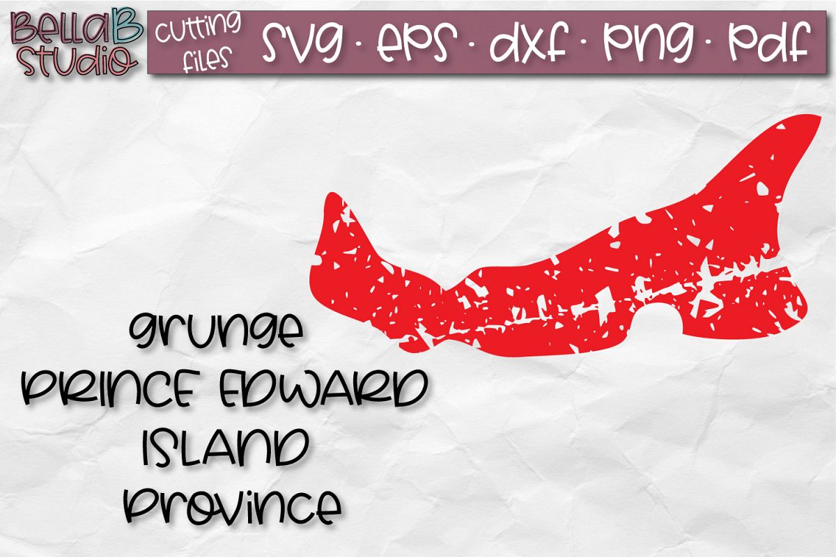 Prince Edward Island SVG, Canada, Canadian SVG, Distressed example image 1