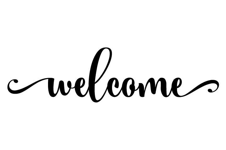 Welcome SVG example image 1