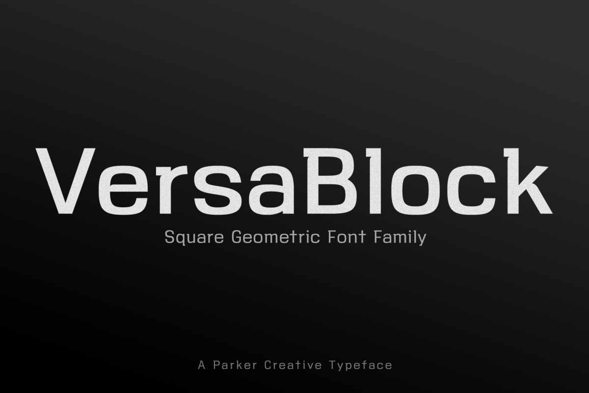 VersaBlock Sharp Geometric Font example image 1