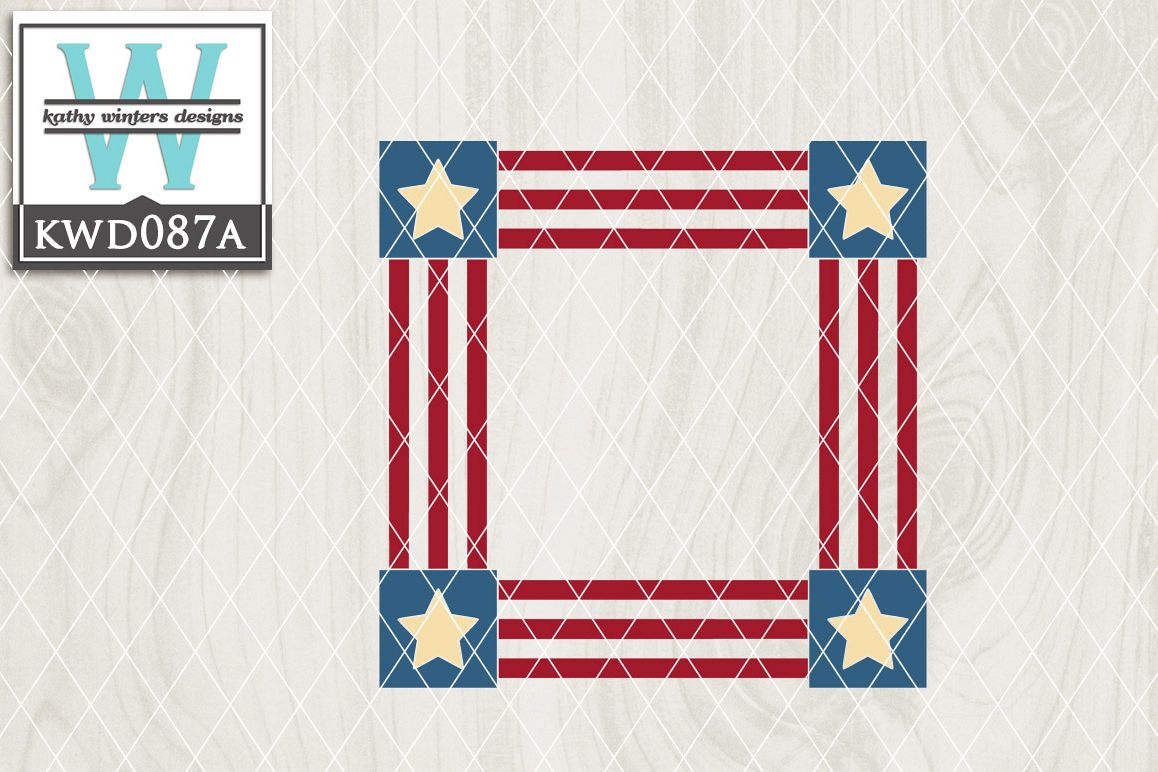 Patriotic Cutting File KWD087A example image 1
