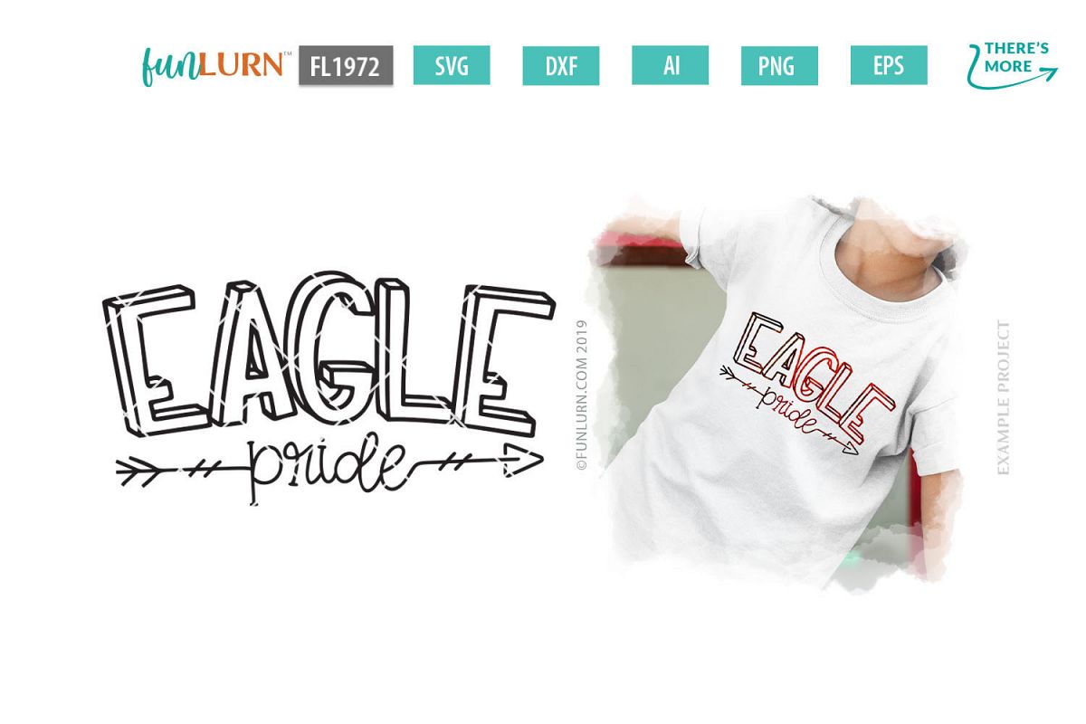 Eagle Pride Team SVG Cut File example image 1